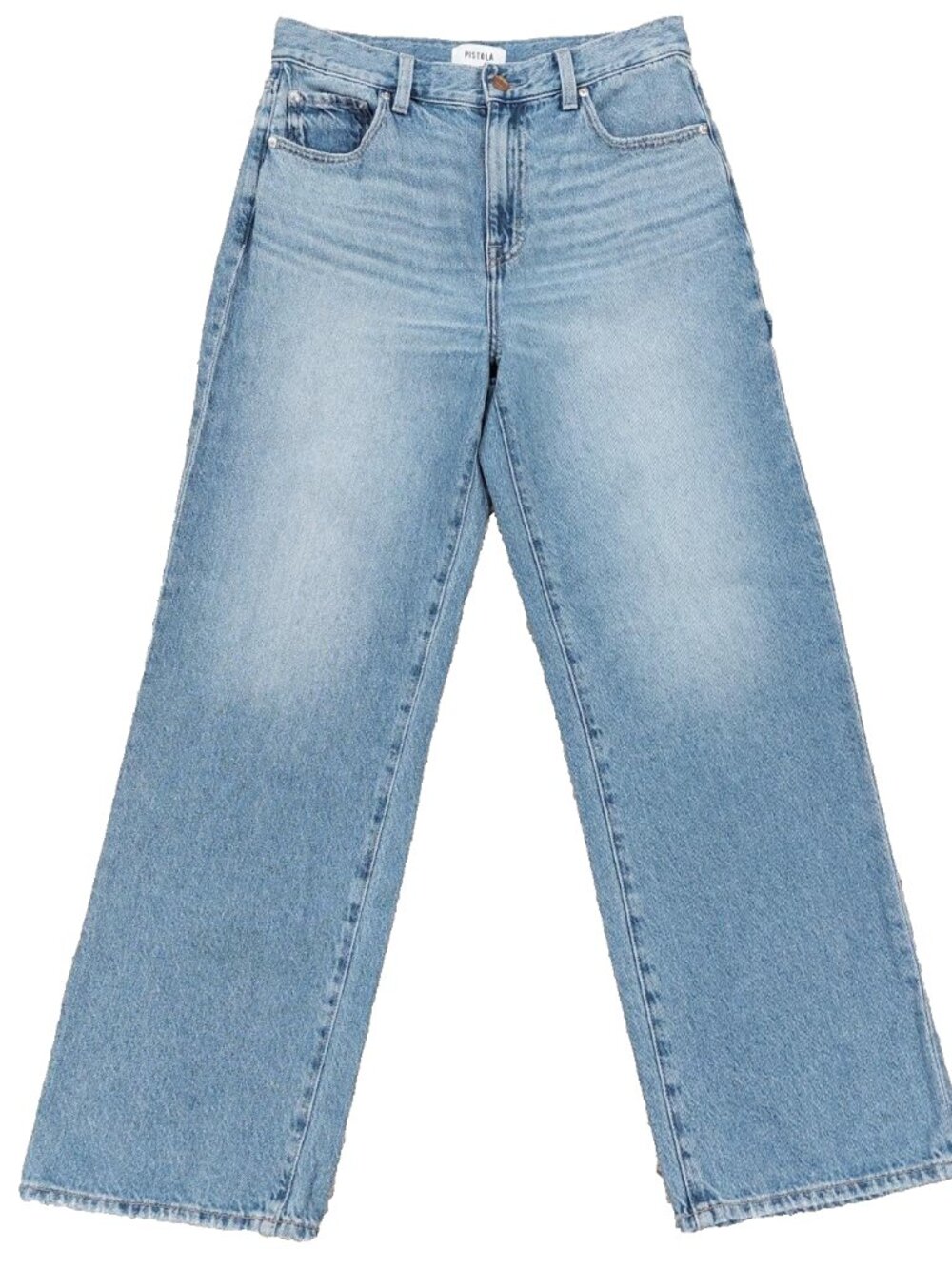 Pistola Jeans Women's 27 x 29 Dylan Carpenter High Rise Loose Straight Wide Leg